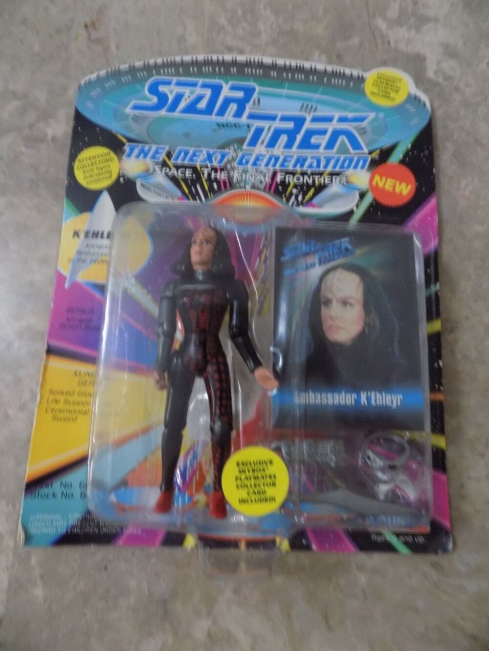 1993 Playmates Star Trek: The Next Generation Ambassador K'Ehleyr action figure
